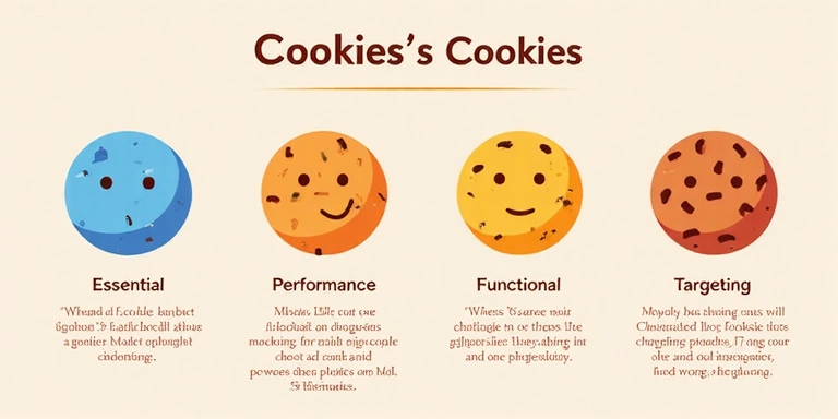 Illustration of different types of cookies