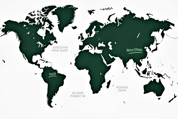 World map with financial indicators
